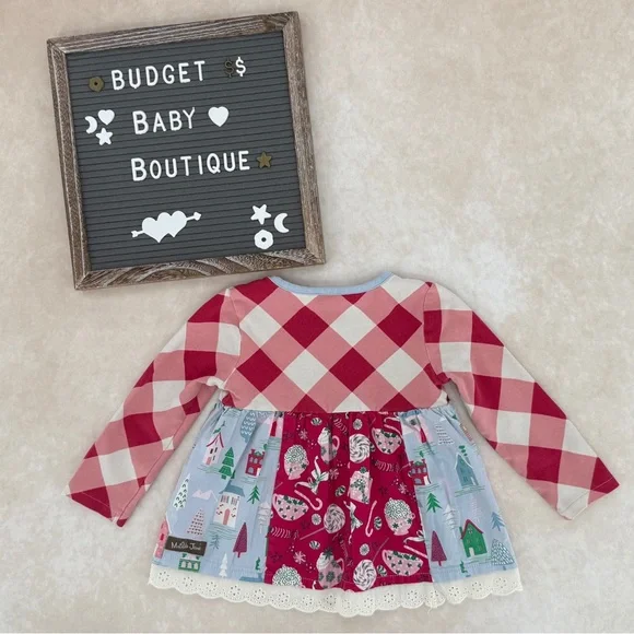 Matilda Jane Red and Blue Long Sleeve Tee - Picture 3 of 3